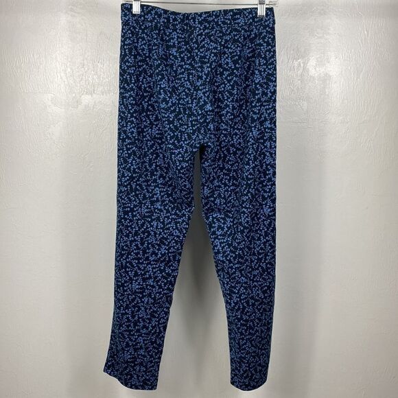 J. Jill Cotton Blend Floral Tapered Leg Mid Rise Pants Size 6 - Picture 2 of 8